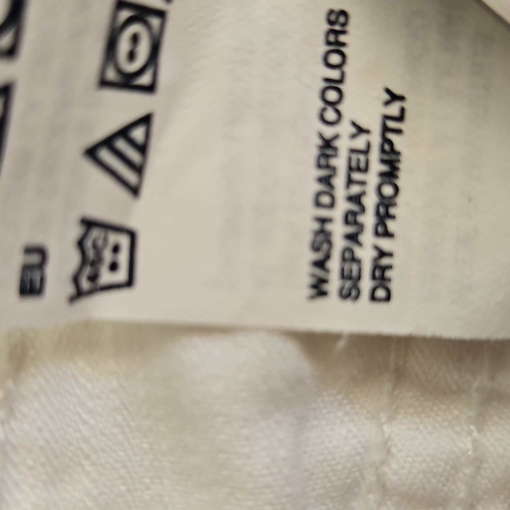 Tommy Hilfigerā White Cotton Bermuda Shorts Nautical Beach Size 10 - Picture 13 of 13